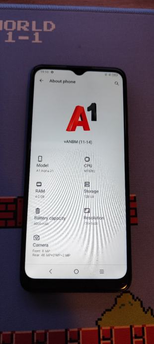 Mobitel A1 Alpha 21, 4GB/128GB