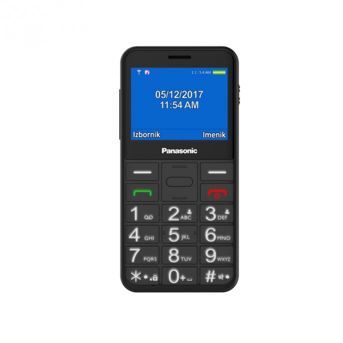 Panasonic KX-TU150 jednostavni kvalitetan mobitel za starije - crni