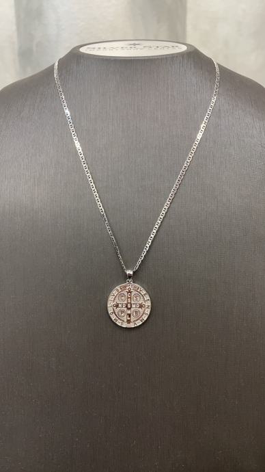 Srebrni lančić i privjesak Benedikt 925 - Novo - Silver star