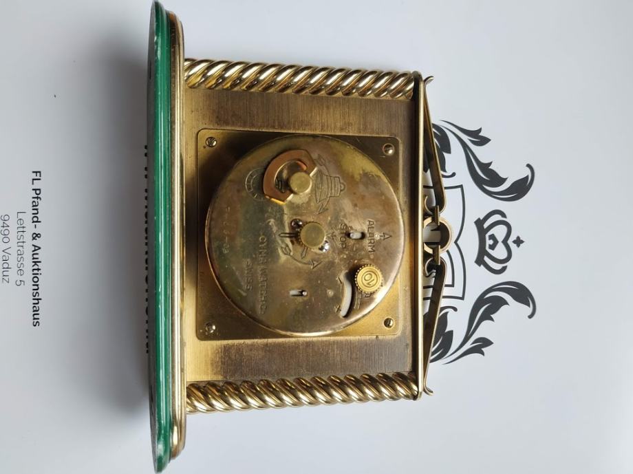 Réveil Vintage Cyma Amic Swiss Made - Art Déco - Laiton Et Verre - Mécanique