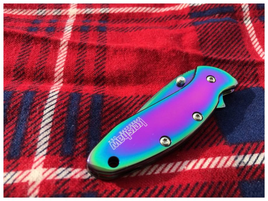 Kershaw 1600VIB Ken Onion Rainbow Chive Pocket Knife