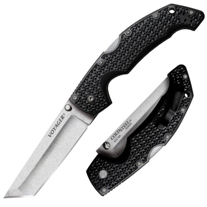 COLD STEEL VOYAGER LARGE TANTO POINT PLAIN EDGE