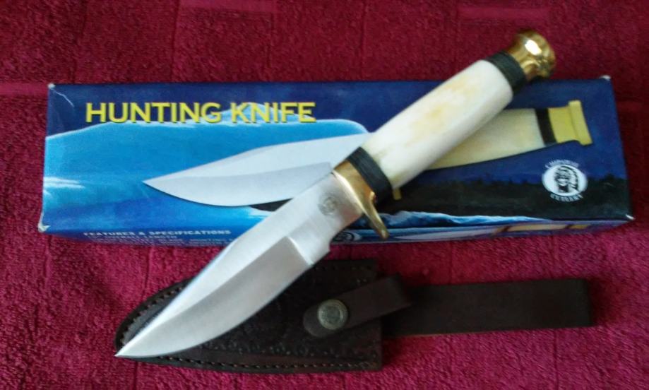 Nož lovački BOWIE WHITE SMOOTH BONE-CHIPAWAY CUTLERY 10"