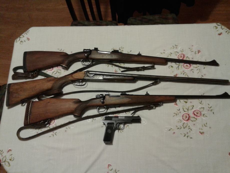 prodajem lovačke puške i pištolj