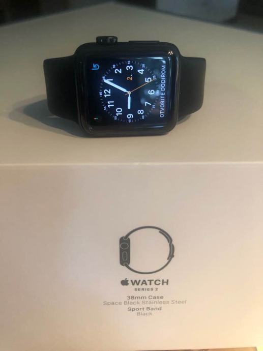 Apple Watch series 2 Stainless Steel case Space black, 38mm HITNO