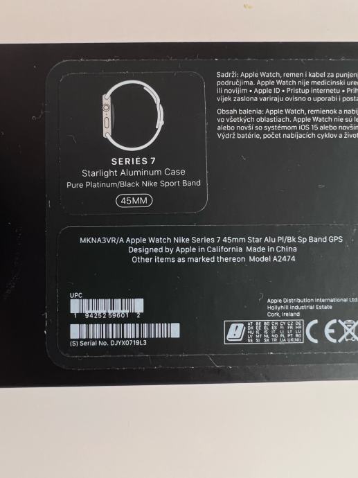 Apple Watch Series 7 Nike Edition 45mm