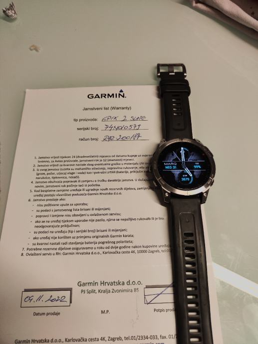 Garmin Epix 2 (fenix 7 s amoled ekranom)