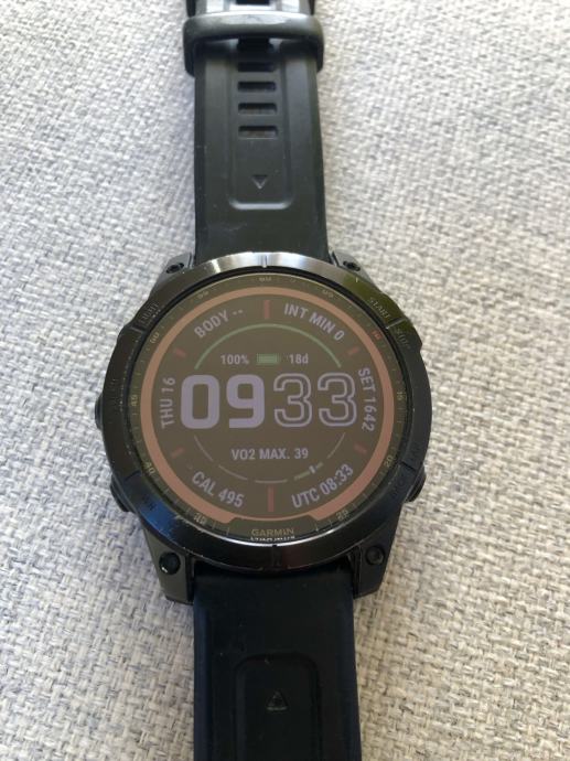 Montre Garmin Fenix 7 Sapphire Solar 47mm (Renouvelée) - Gris Ardoise - Montre Sport GPS