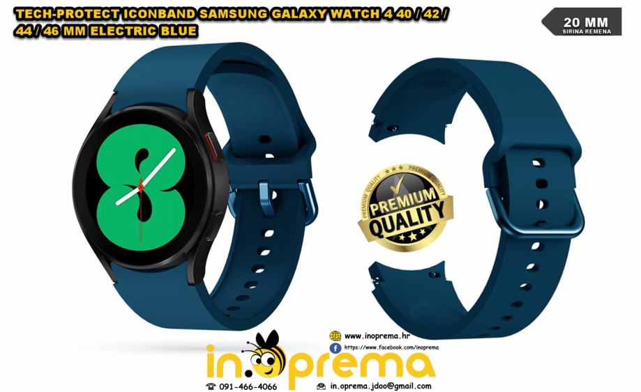 Samsung Galaxy Watch 4 band blue TECH-PROTECT IconBand 40/42/44/46mm
