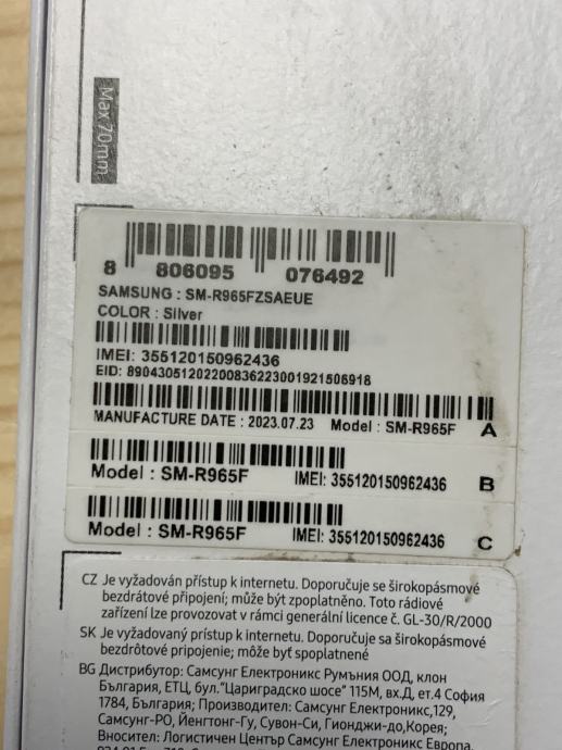 Samsung Galaxy Watch 6 Classic 47mm SM-R965F Silver / sivi