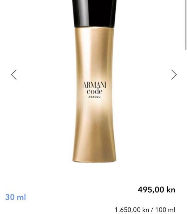 Armani Code absolu zenski parfem novo