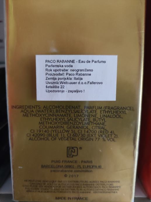 Paco Rabanne Lucky parfem original 100 mililitara
