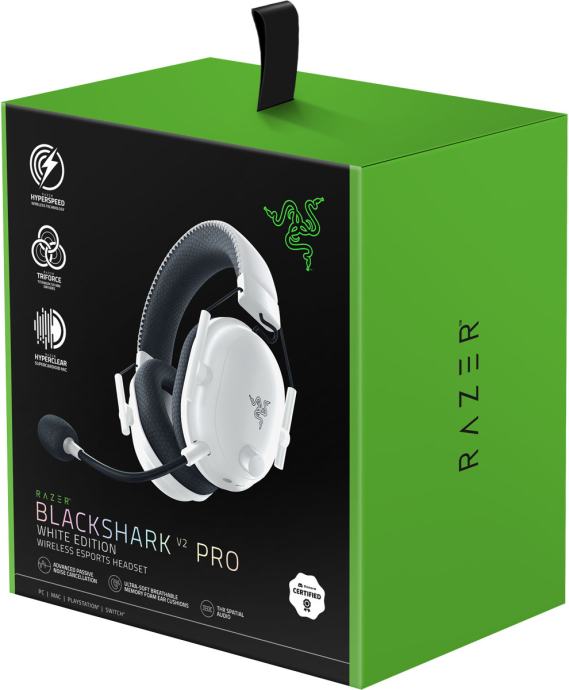 Gaming slušalice RAZER BlackShark V2 Pro 2023,bežične, bijele