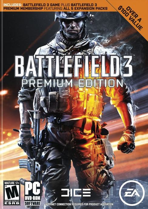 Battlefield 3 Premium (glavna igra + svi DLC) Origin CD Key