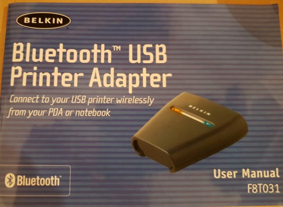 Belkin F8T031 Bluetooth Wireless USB Printer Adapter