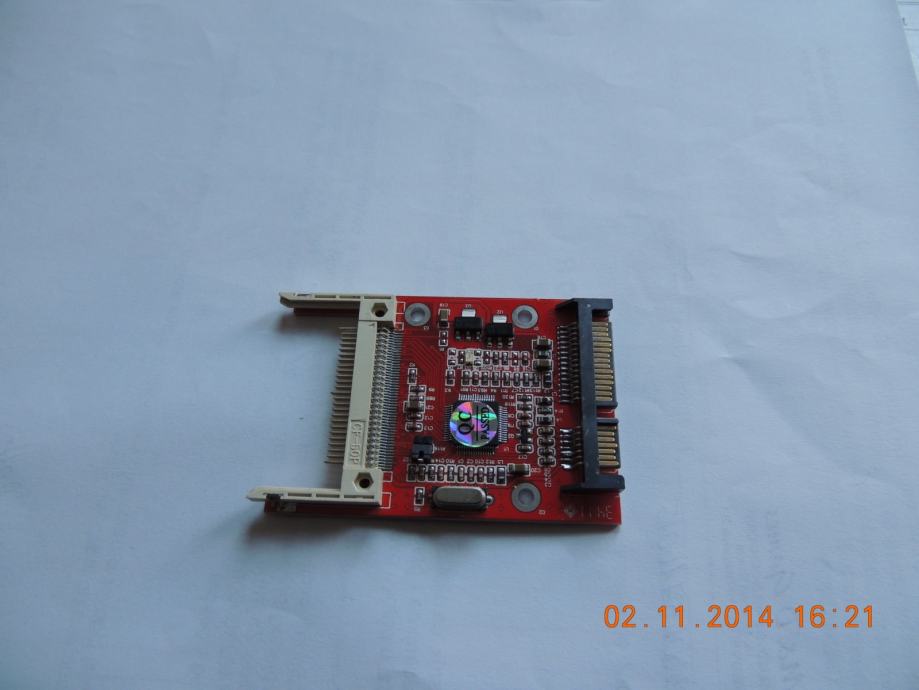 CF Compact Flash Type I/II to 2.5 SATA Serial Adapter