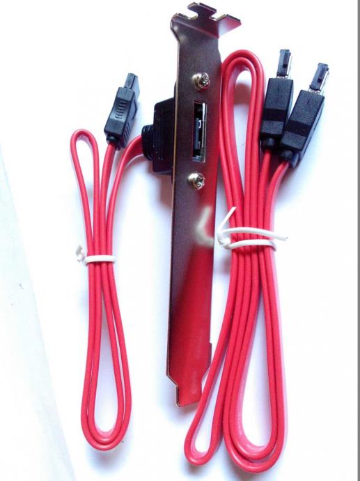 E-sata bracket (vanjski adapter) i e-sata kabel