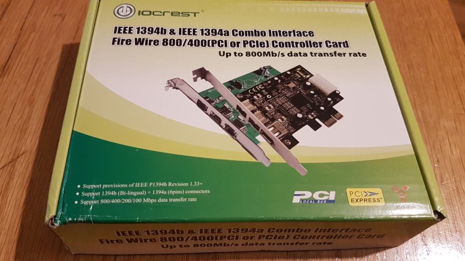 Firewire kartica Texas instruments chipset