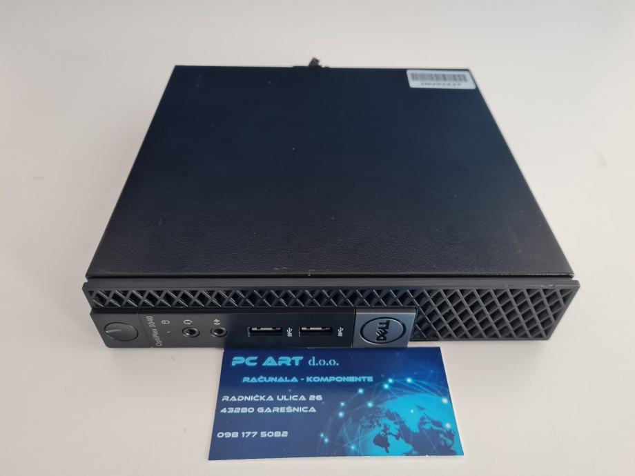 Mini PC Dell Optiplex 3040 Micro - Intel G4400T, 16Go RAM, 250Go, W10, WiFi