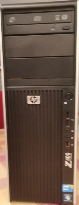 HP Z400, Win 10, 11 Pro, + monitor HP Z24i