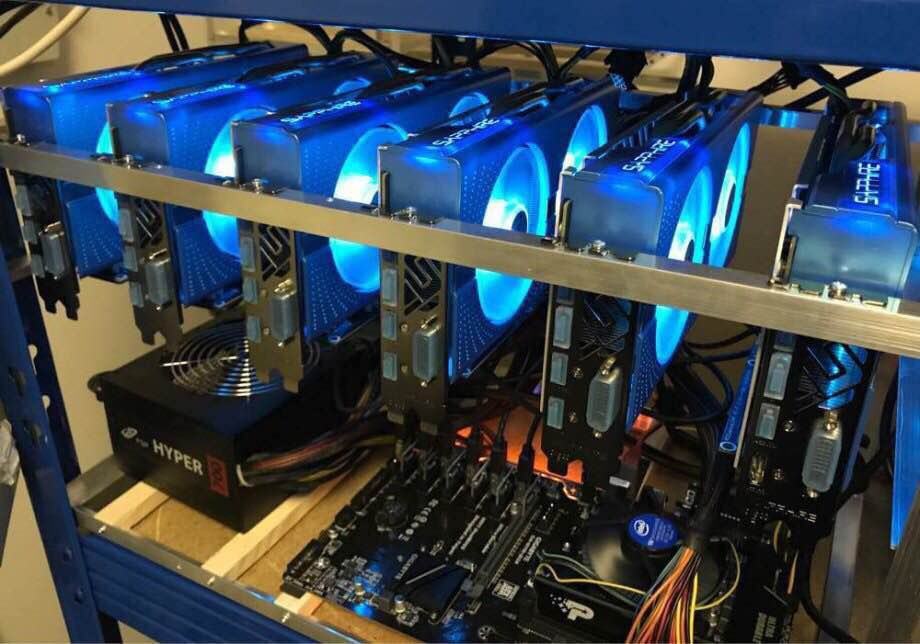 Mining rig Sapphire Rx 580 8 gb