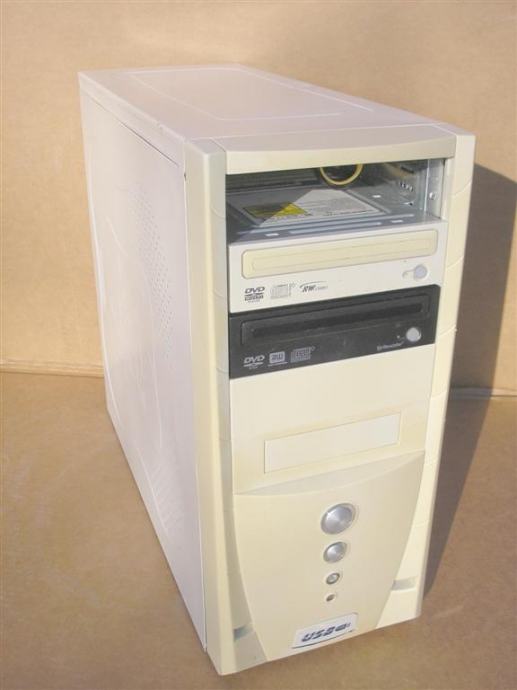Vintage PC računalo ASUS 3Ghz 2gb 80gb USB DVDRW Lan zvuk