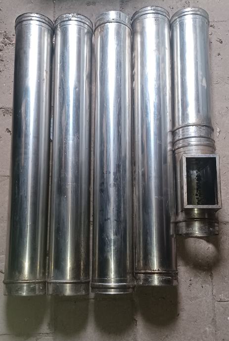 Inox dimovodne cijevi fi 140 mm, 4,5 m