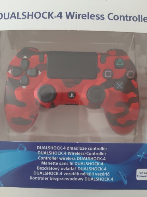 PS4 SONY DUALSHOCK 4 WIRELESS CONTROLLER Boja RED CAMOUFLAGE