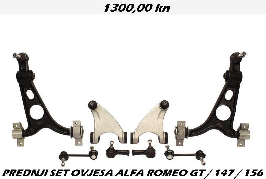 AKCIJA!!! PREDNJI SET OVJESA ALFA ROMEO GT / 147 / 156