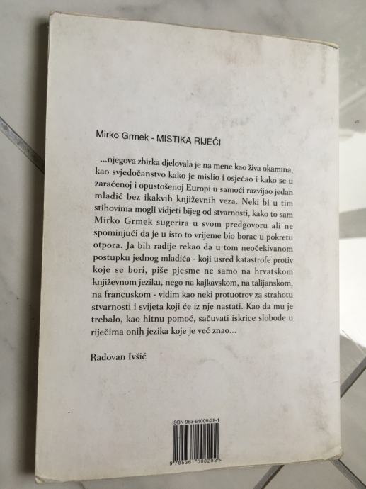MIRKO GRMEK, Mistika riječi