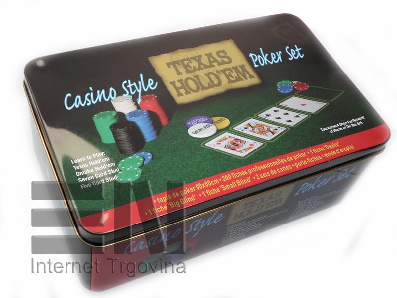 Set za poker Texas HoldEm Poker Set (prošireni-300 žetona)