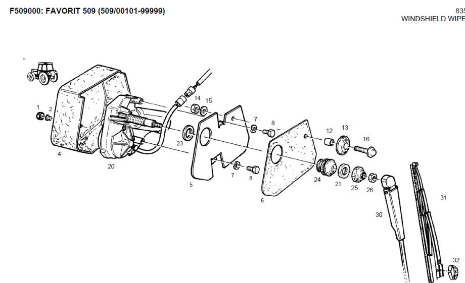Fendt Favorit 509 Katalog delova