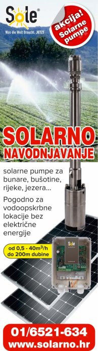 Navodnjavanje solarno-pumpe za vodu SOLE