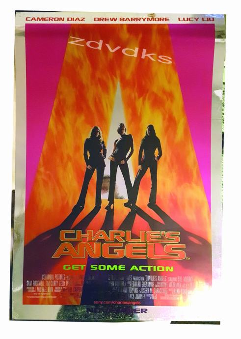 kino plakat CHARLIES ANGELS iz 2000 -Charliejevi anđeli -Cameron Diaz