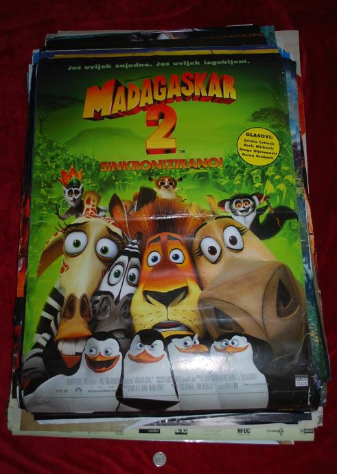 Filmski plakat - crtani : Madagaskar 2: Bijeg u Afriku - 69kn