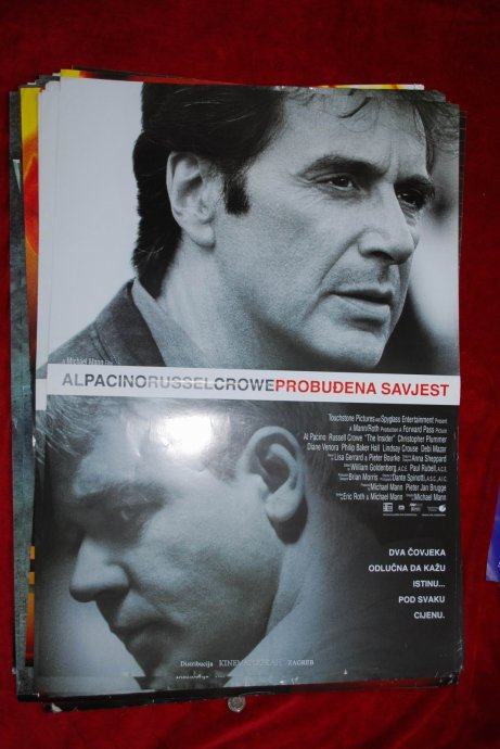 Filmski plakat : PROBUĐENA SAVJEST (AL PACINO / RUSSEL CROWE) - 75kn