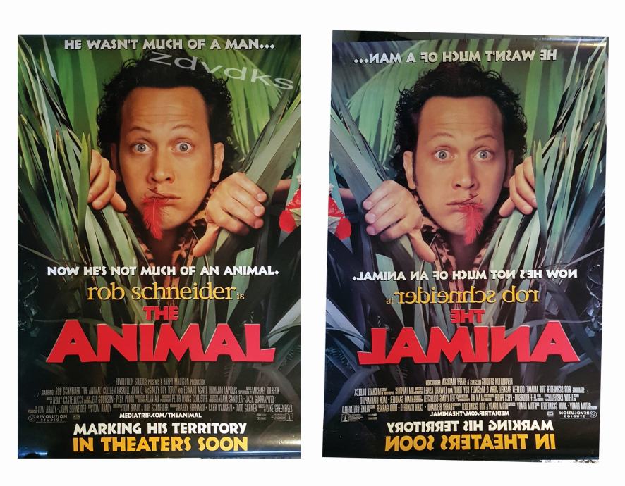 filmski plakat THE ANIMAL iz 2001 -Životinja -Rob Schneider