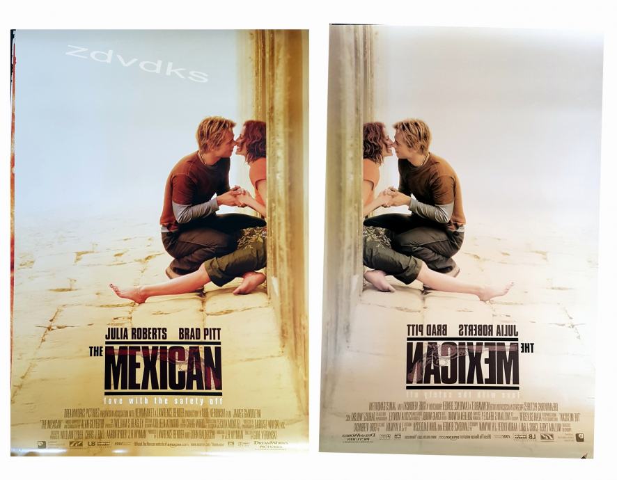 kino plakat THE MEXICAN iz 2001 -Meksikanac -Julia Roberts Brad Pitt