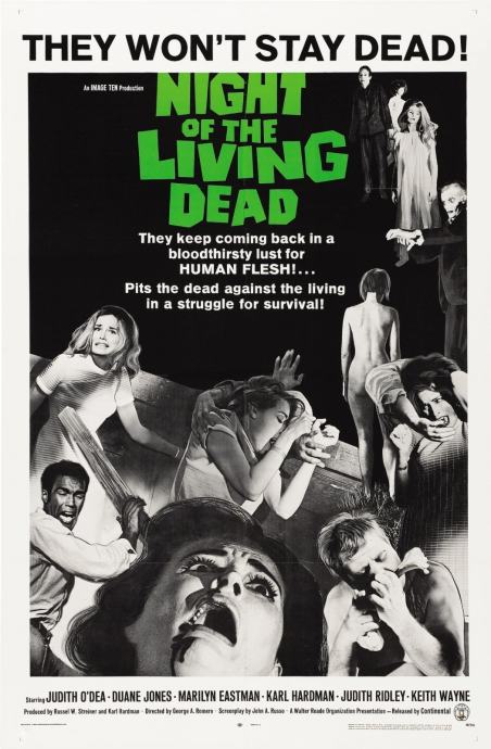 NIGHT OF THE LIVING DEAD (1968.) poster plakat, NOV, nepresavijen