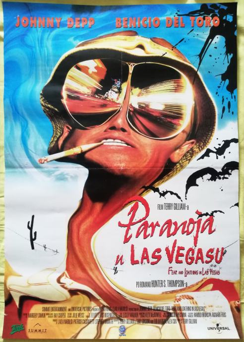 Paranoja (Strah i prijezir) u Las Vegasu - originalni filmski plakat