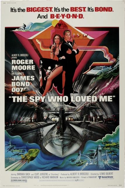 THE SPY WHO LOVED ME (1977.) James Bond-poster-NOV NEPRESAVIJEN