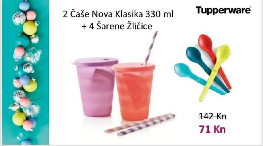 Tupperware čaše
