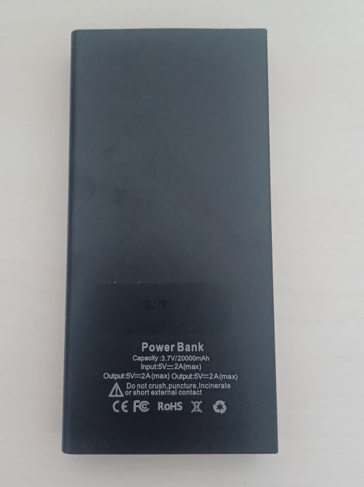 Solarni USB punjač s baterijom 20000mAh - Power bank (P/M)