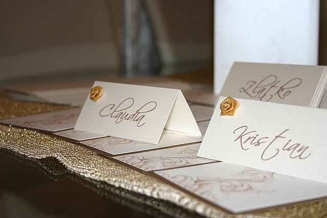 Oznake za stol za vjenčanje