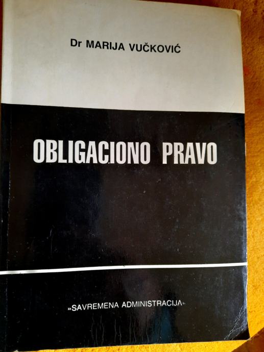 Dr. Marija Vučković  OBLIGACIONO PRAVO