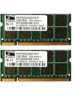 2x1GB(2GB) PROMOS CL6 PC2-6400 800mhz DDR2 SODIMM