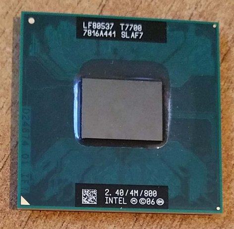 crumpled Intimate thing Intel Core 2 Duo Mobile T7700 2.4GHz laptop procesor Socket P, PGA478
