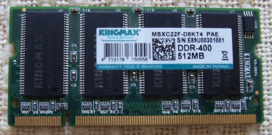 Kingmax RAM SO-DIMM 512MB PC133 200pin 400mhz | Novo | R1 račun