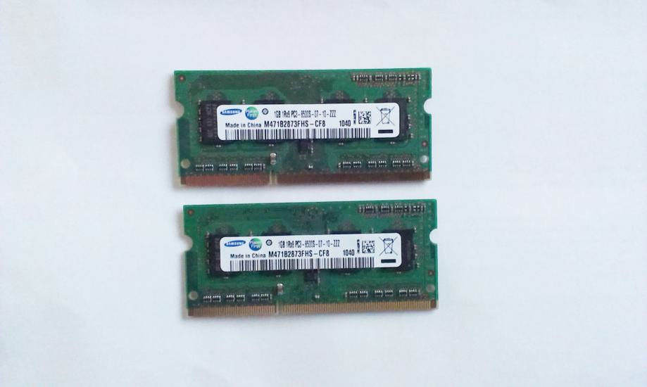 Memorija RAM SO-DIMM PC3-8500, 2x 1GB