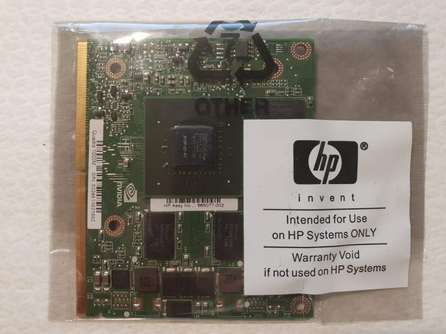 nVidia Quadro 1000M 2GB DDR5 MXM 3.0a / 3.0b NOVO DELL ASUS MSI HP